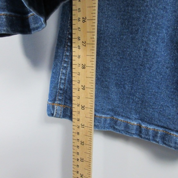 Pilcro Anthropologie High Rise Trouser Bootcut Jeans Women 31 Button Fly 684 - Picture 12 of 13